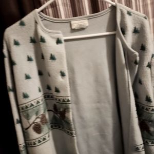 * Medium Bernies Glen Fleece printed sweater